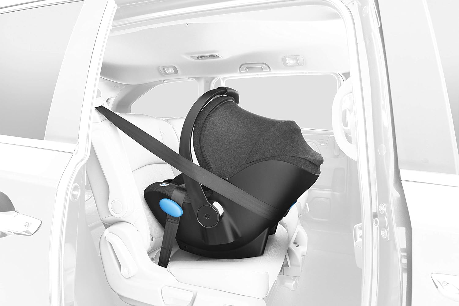 Clek Liingo – Asiento de automóvil infantil sin base con sistema de soporte para recién nacido, sistema de cierre con liberación con una sola mano,