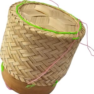 Cesta de arroz pegajosa Contenedor pequeño Kratip Tazón para servir tailandés Arroz de bambú Tailandés Laos Tejido Tradicional Wickerwork Servir Cesta de arroz pegajosa Contenedor pequeño Kratip Tazón para servir tailandés Arroz de bambú Tailandés Laos Tejido Tradicional Wickerwork Servir