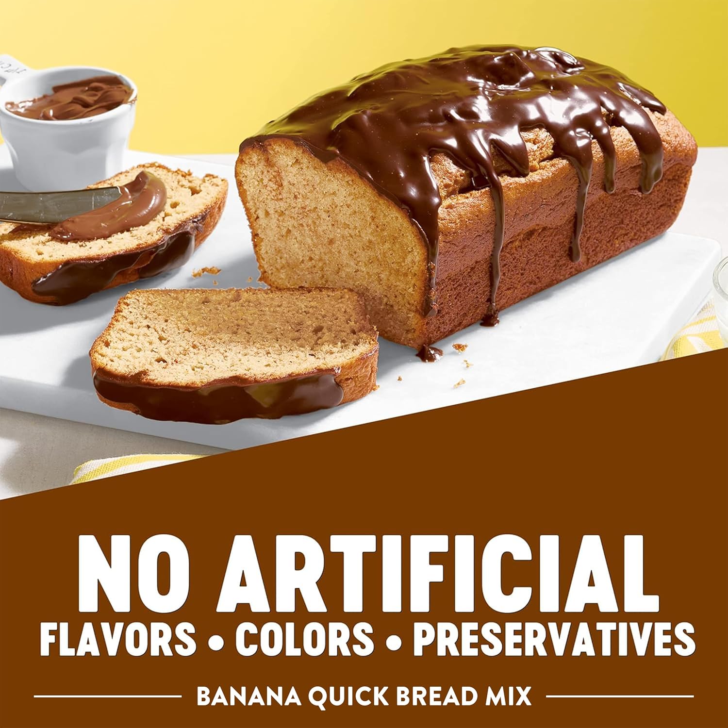 Krusteaz Mezcla de pan, múltiples sabores, sin sabores ni colores artificiales, pan rápido de plátano de 15 onzas (paquete de 12) y mezcla de pan