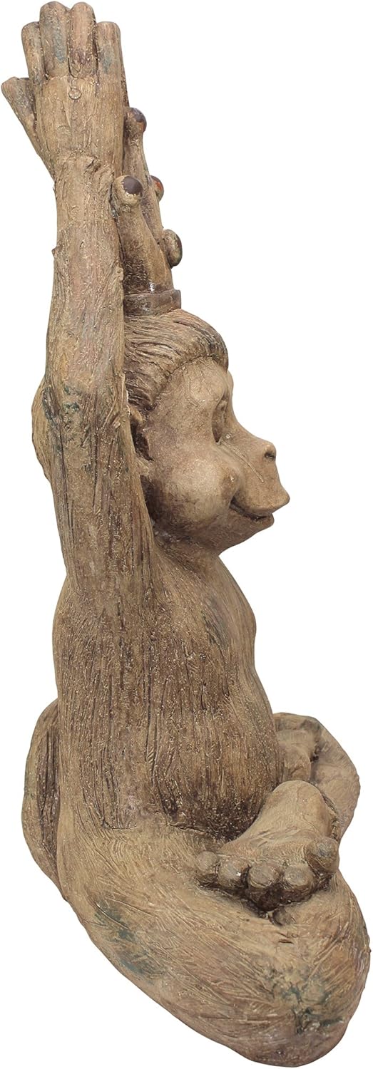 Design Toscano Estatua de animal zen del mantra del mono