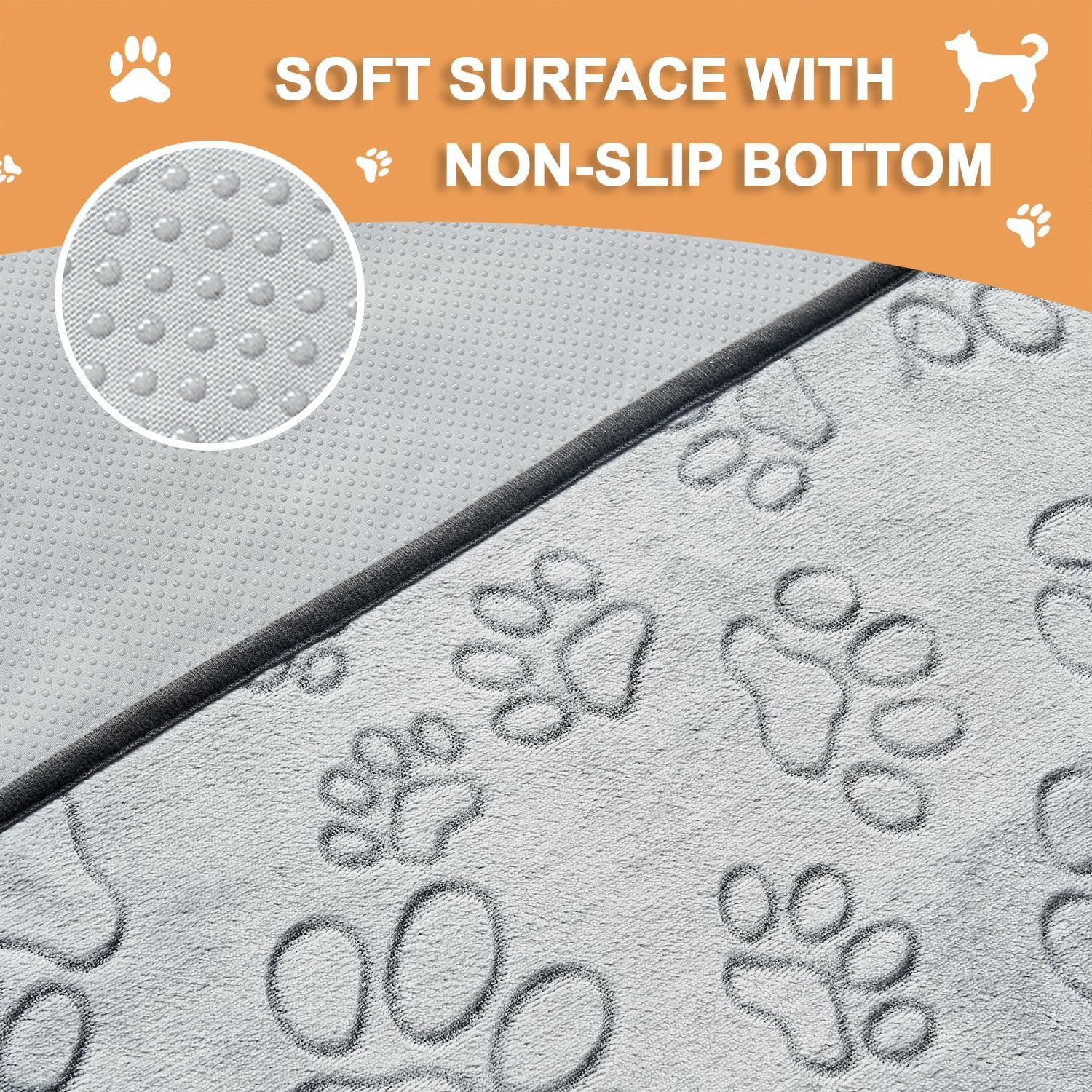 Qeils Almohadillas reutilizables para cachorros, 34 x 36 pulgadas, paquete de 4 almohadillas lavables para orina de perros, impermeables,