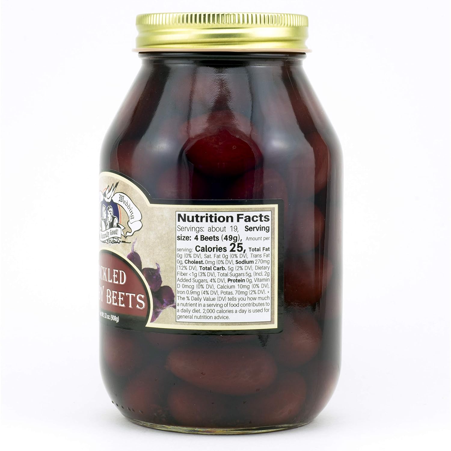 Amish Wedding Remolacha bebé en escabeche 32oz