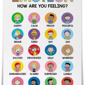 SELF FIND Cuadro de sentimientos de pared, carta de emociones, pósteres de aula para niños, mentalidad de crecimiento, impresiones en lienzo, SELF FIND Cuadro de sentimientos de pared, carta de emociones, pósteres de aula para niños, mentalidad de crecimiento, impresiones en lienzo,