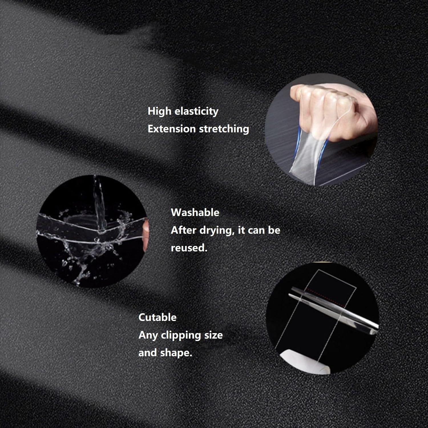 Kaisiking Cinta adhesiva de doble cara resistente para montaje resistente y transparente, nano cinta extraíble para colgar cuadros (1.18 x 120