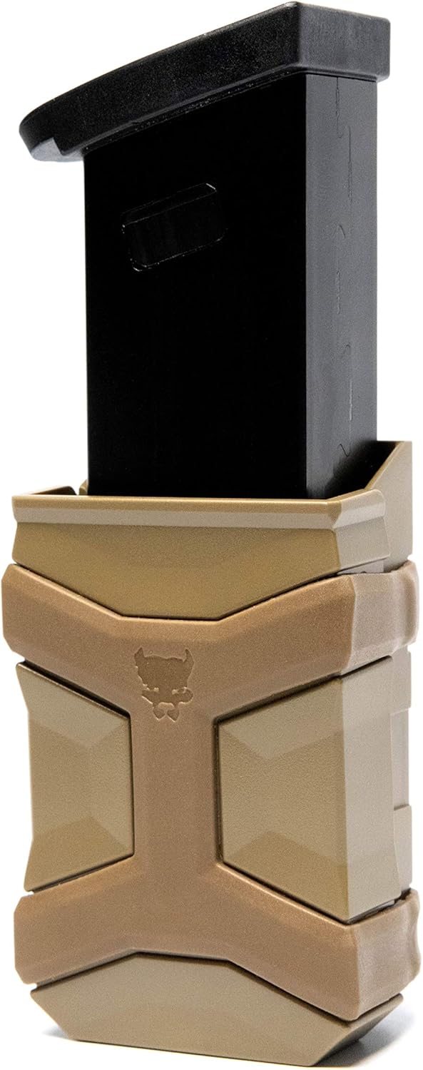 Universal Mag Carrier Gen 2, bolsa Mag de pila simple o doble, funda OWB o IWB Mag, ambidiestro, bolsa Mag para cinturón, compatible con Glock 0.354