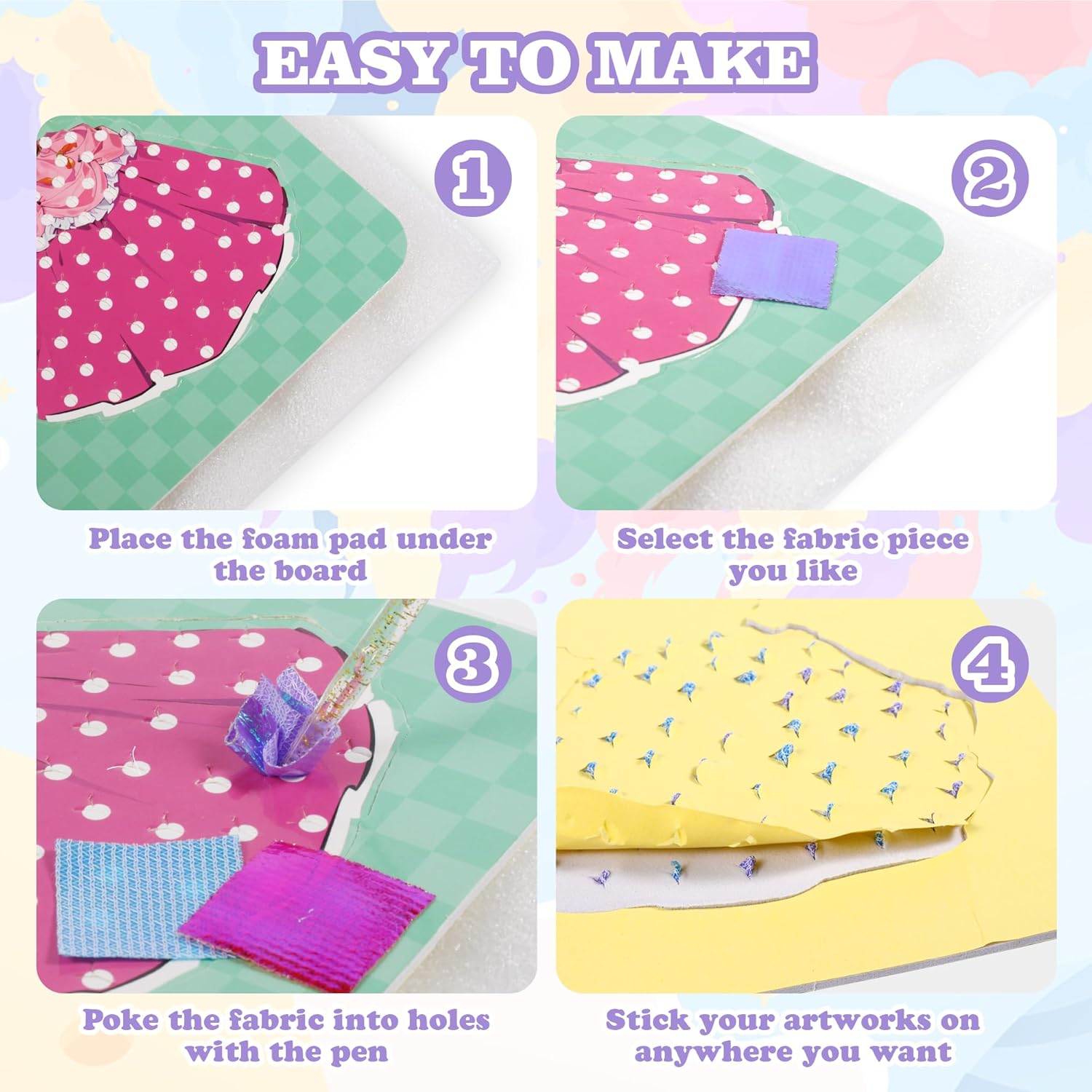 Manualidades para niñas de 8 a 12 años  Pintura de rompecabezas con 12 calcomanías de tablero de princesa, arte de pinchar en tela, regalos de
