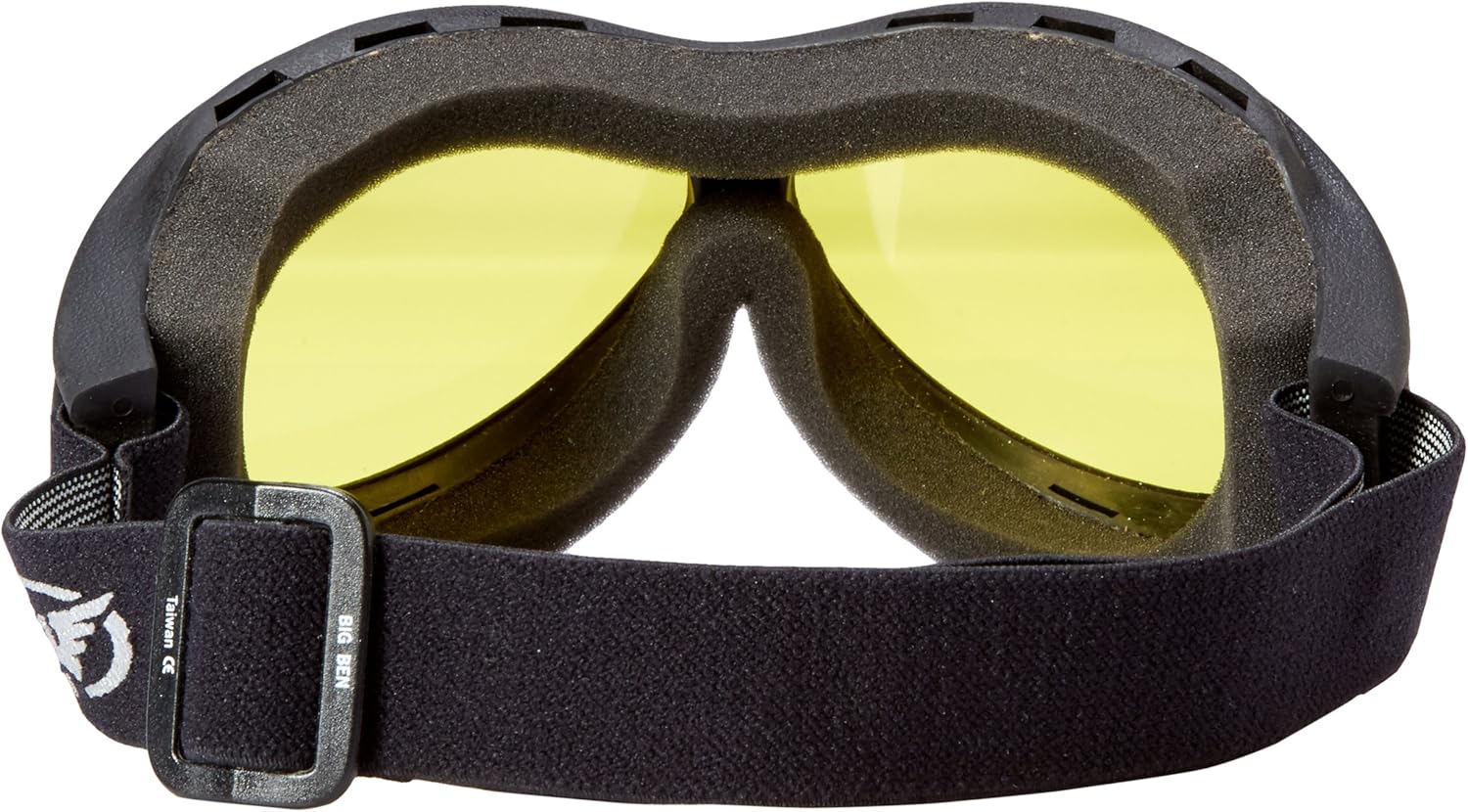 Hot Leathers Big Ben – Gafas de motociclista amarillas para motociclista, lentes antivaho