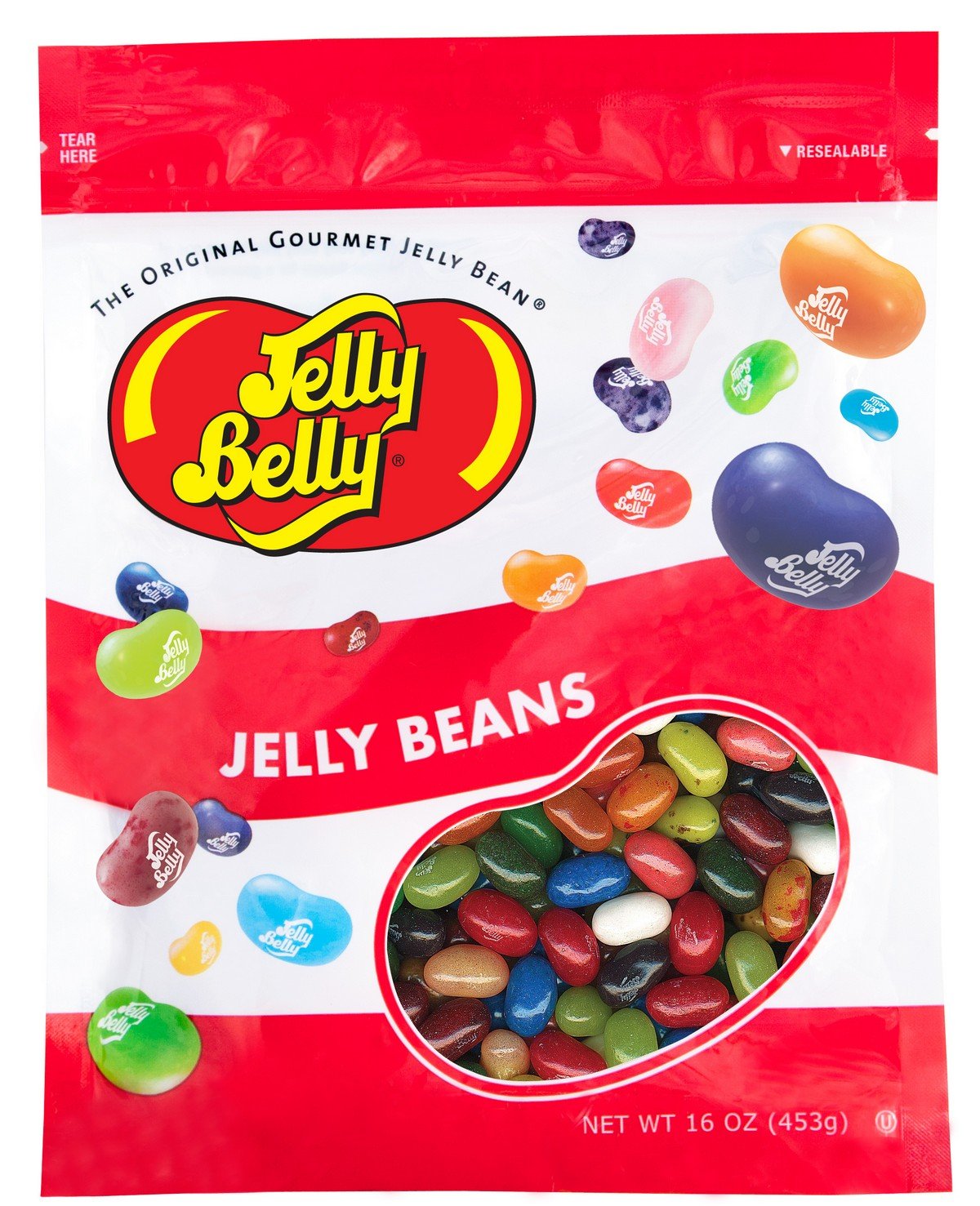 Jelly Belly Frutero de 16 sabores Jelly Beans  1 libra (16 onzas) bolsa resellable  Genuina, oficial, directamente de la fuente