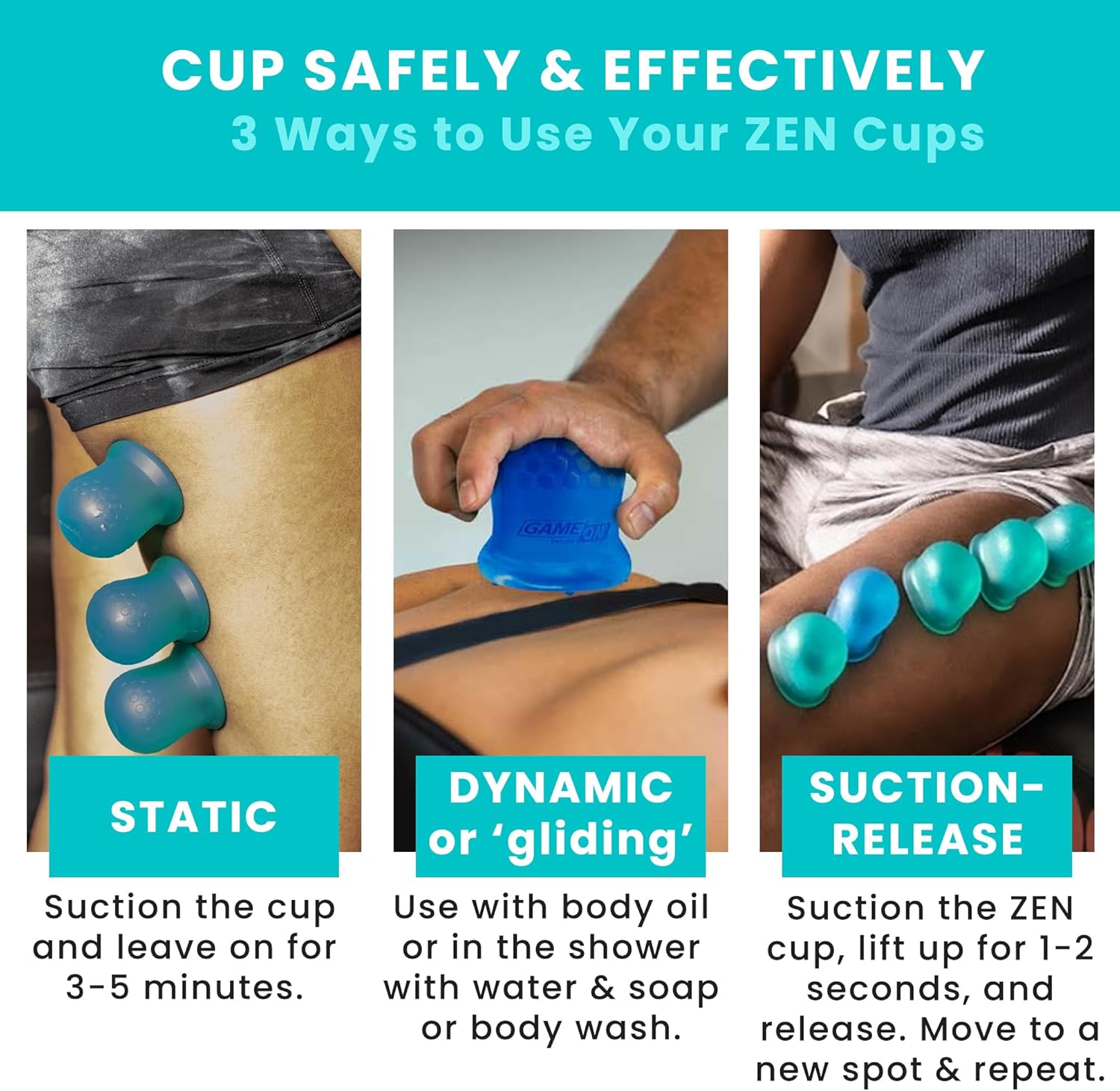 Juego de terapia de ventosas  Kit de ventosas para terapia de masaje  Copas de silicona  Tazas de masaje  Ventosas inteligentes para fascia y