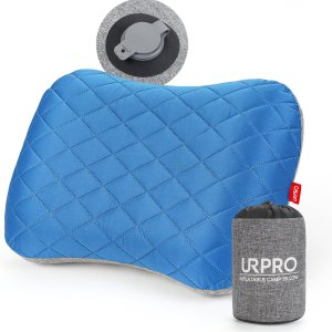 Almohada inflable ultraligera de viaje para acampar con funda suave lavable, compresible, compacta, cómoda, ergonómica, almohadas inflables para Almohada inflable ultraligera de viaje para acampar con funda suave lavable, compresible, compacta, cómoda, ergonómica, almohadas inflables para