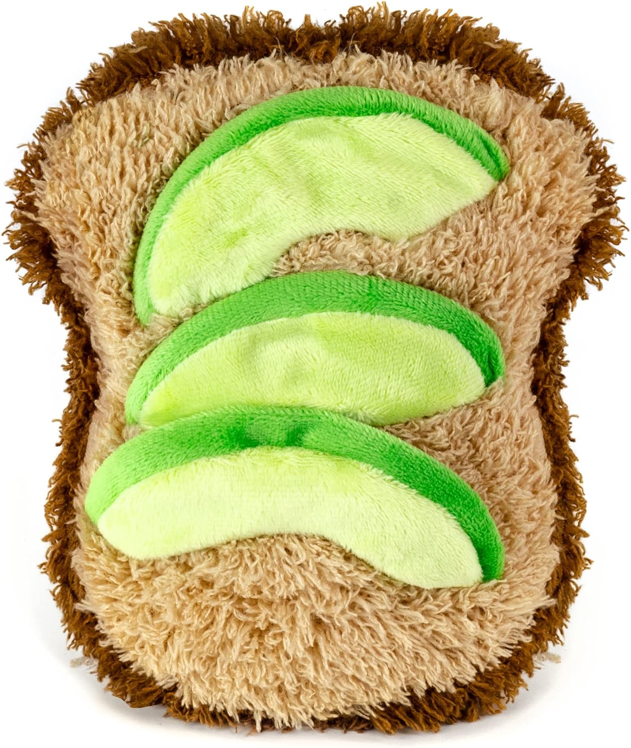 Giftable World Juguete de peluche para mascotas, frutas, cupcakes, helados, taza con juguete chirriante para masticar para perros (aguacate,