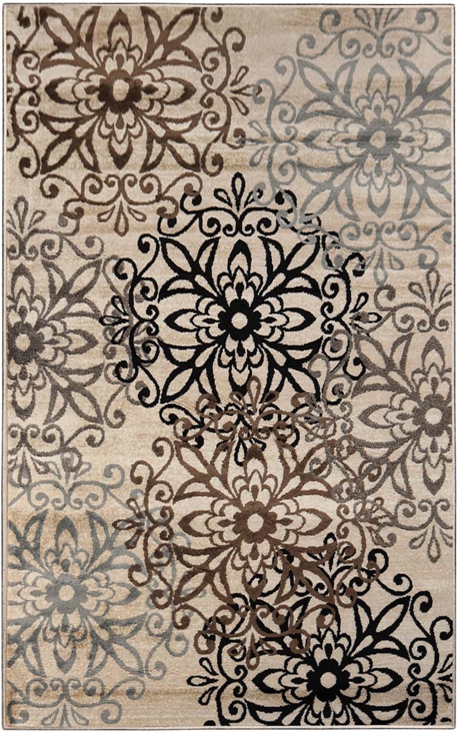 SUPERIOR Alfombra de área para interiores, respaldo de yute, perfecta para entrada, oficina, salóncomedor, dormitorio, cocina, suelo de madera dura,