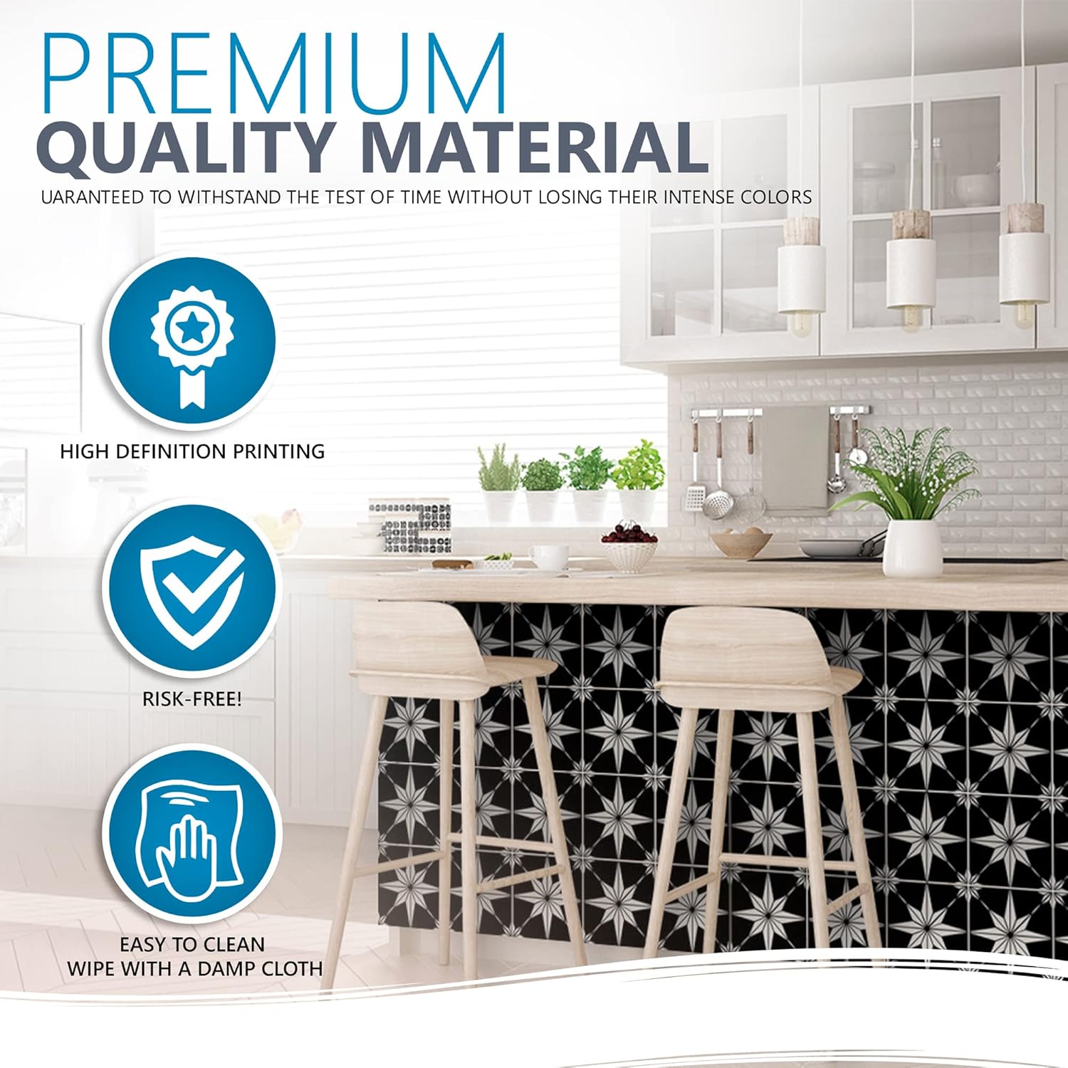 Mi Alma Calcomanías para azulejos de despegar y pegar, calcomanías para azulejos en muro, calcomanías para azulejos para decoración del hogar,