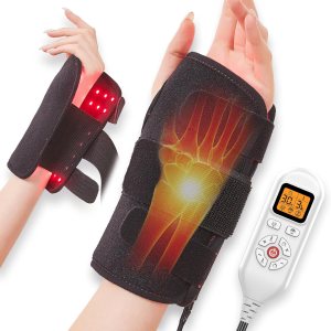 JOBYNA Dispositivo de luz infrarroja y luz roja, luz roja portátil de 660 nm y muñeca de luz infrarroja cercana de 850 nm, ajuste de tiempo de 5-30 JOBYNA Dispositivo de luz infrarroja y luz roja, luz roja portátil de 660 nm y muñeca de luz infrarroja cercana de 850 nm, ajuste de tiempo de 5-30