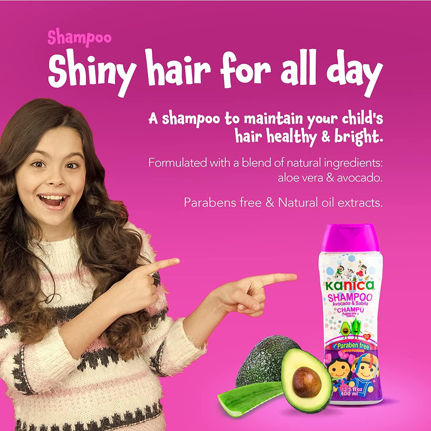 Kit integral de cuidado del cabello, 2 champús sin parabenos de 13.5 onzas y 2 gel para el cabello sin alcohol de 9.29 onzas, productos nutritivos