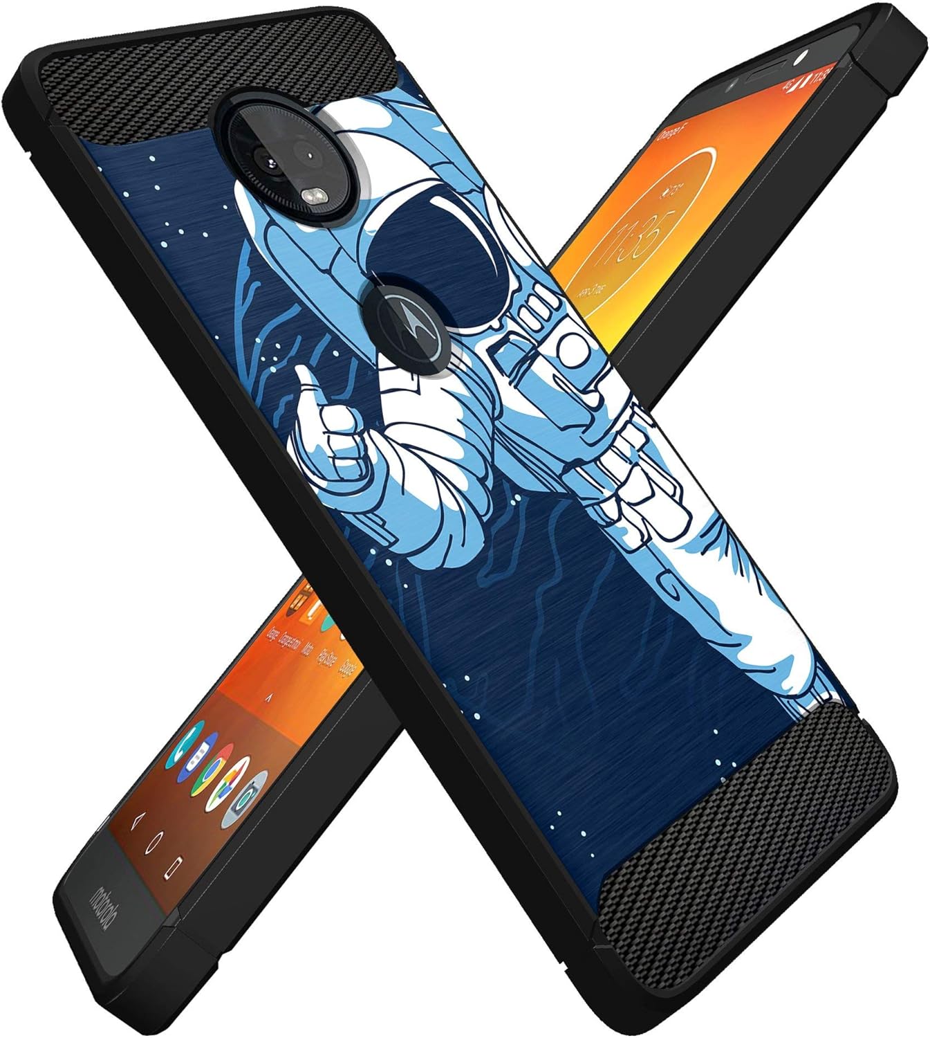 Funda compatible con Motorola Moto Z4  Moto Z4 Play, funda de TPU de ajuste delgado y preciso, protección contra arañazos y diseño único (astronauta)