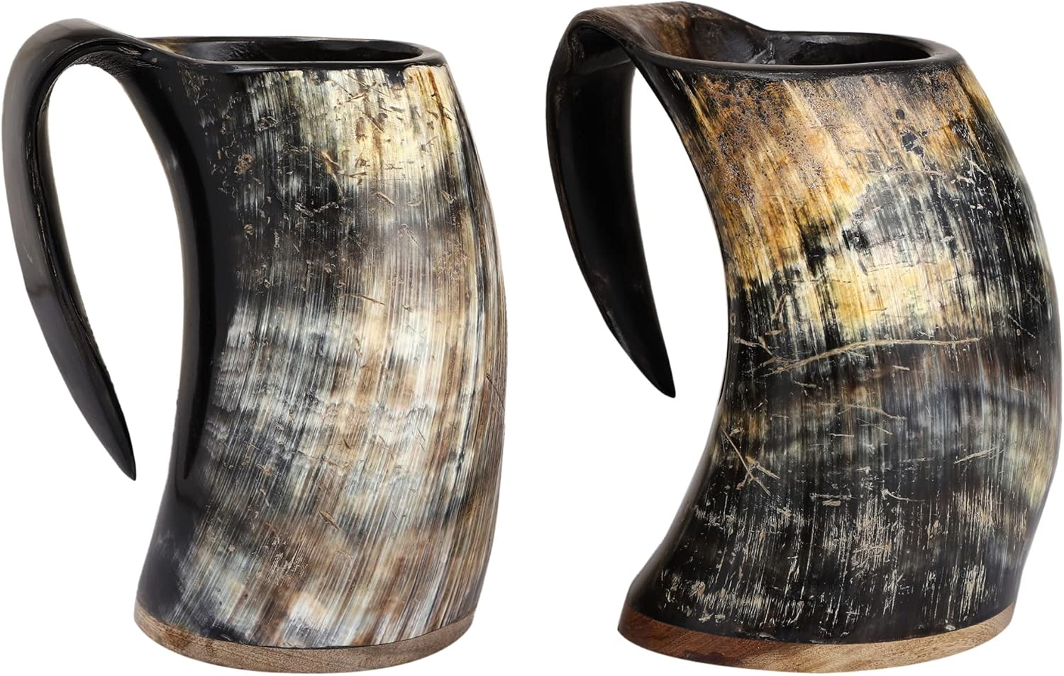 Taza de cuerno vikingo XL para beber, taza grande de cuerno vikingo de Juego de Tronos, regalo de bestia para novios y padrino de boda, 25 onzas