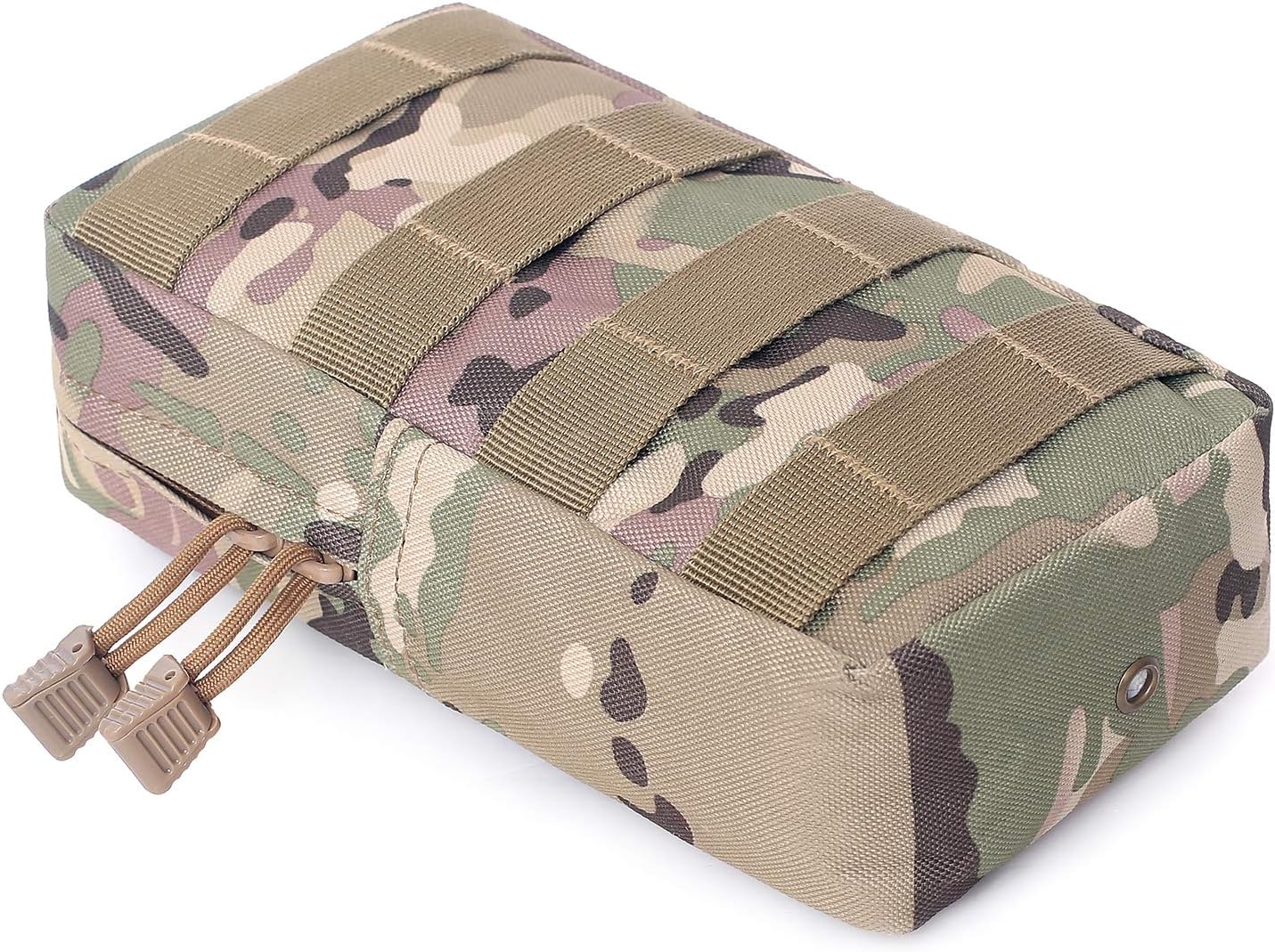Tacticool Paquete de 2 bolsas Molle – Bolsa táctica compacta resistente al agua EDC