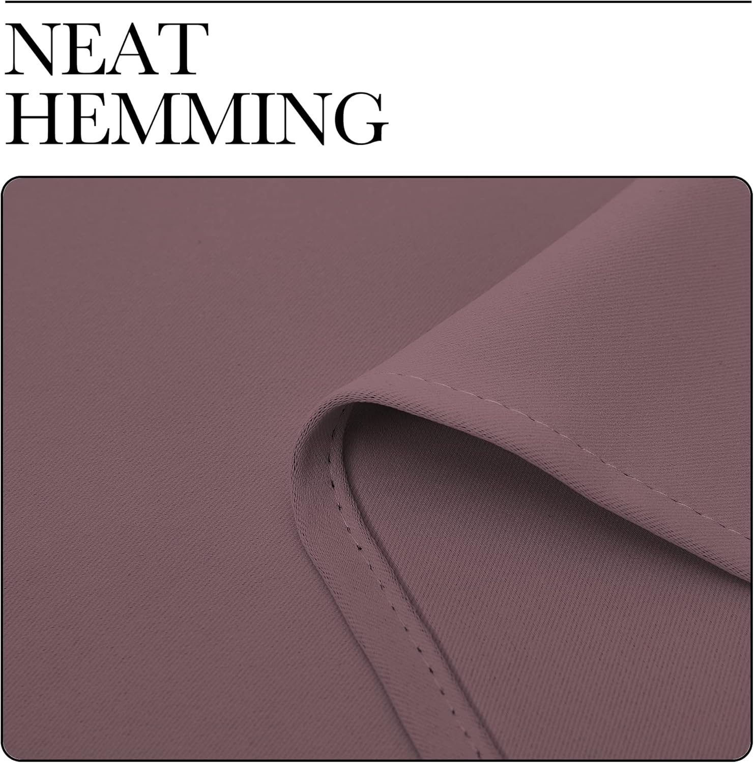 NICETOWN – Juego de 2paneles de cortinas opacas para sala de estar, para oscurecimiento de habitación, 52x63pulgadas, color rosa oscuro