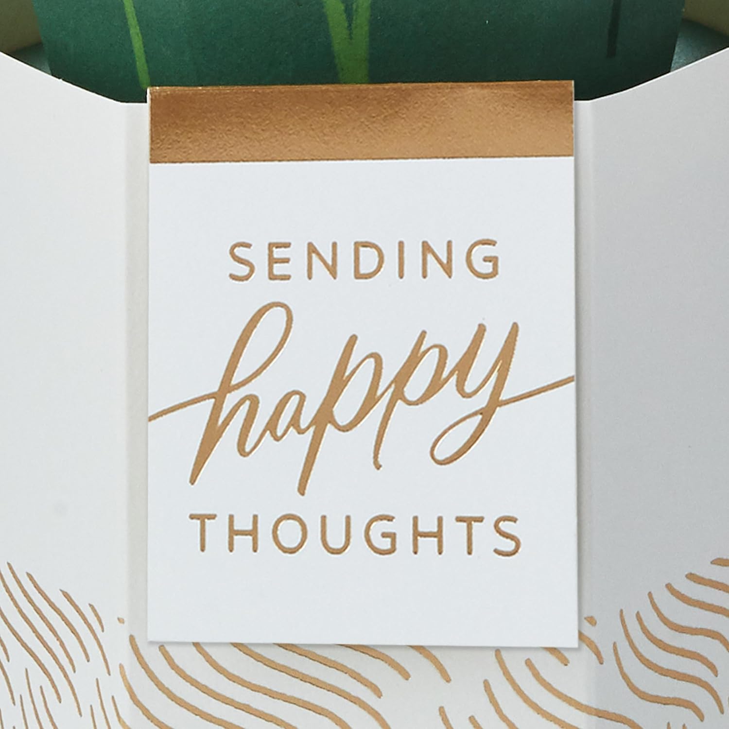 Hallmark Paper Wonder Thinking of You, tarjeta desplegable para todas las ocasiones (ramo de lirios de la paz)