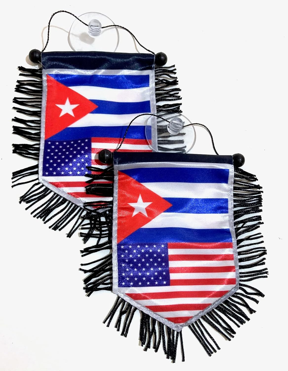 Mini banner cubano americano bandera deportiva para la decoración del coche y el hogar, puerta ventana pared pequeña bandera colgante accesorios de