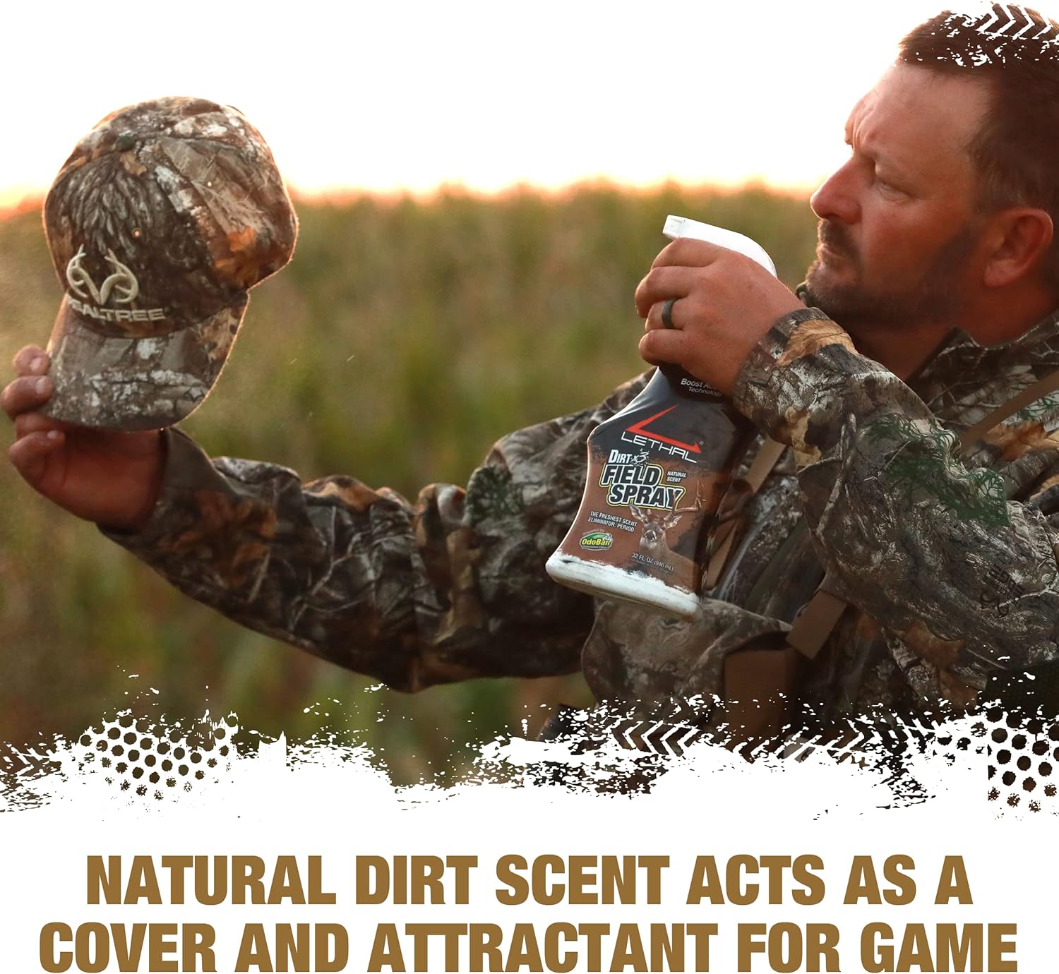 LETHAL Juego de detergente para ropa sucia con aroma y olor original de campo, con cojín para asiento de caza LiteCore Tail Mate