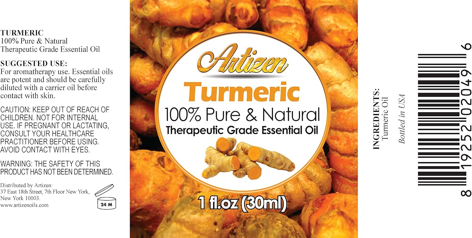 Aceite esencial Artizen (100% puro y natural, sin diluir) de calidad terapéutica, botella gigante. Ideal para aromaterapia, relajación, terapia para