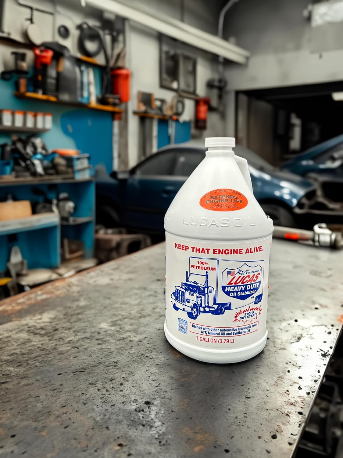 Lucas Oil 10002 Estabilizador de aceite resistente, 1 galón (paquete de 2)