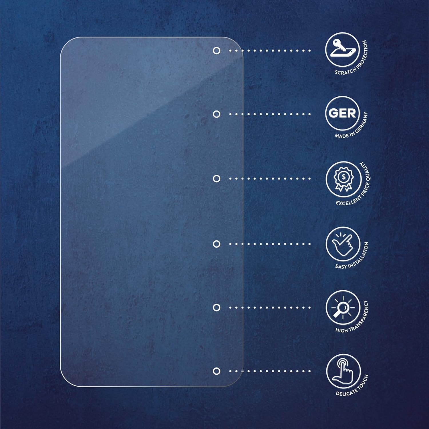 Protector de pantalla compatible con Suzuki V-Strom 800DE 2023 Protector de pantalla transparente, paquete de 6 unidades