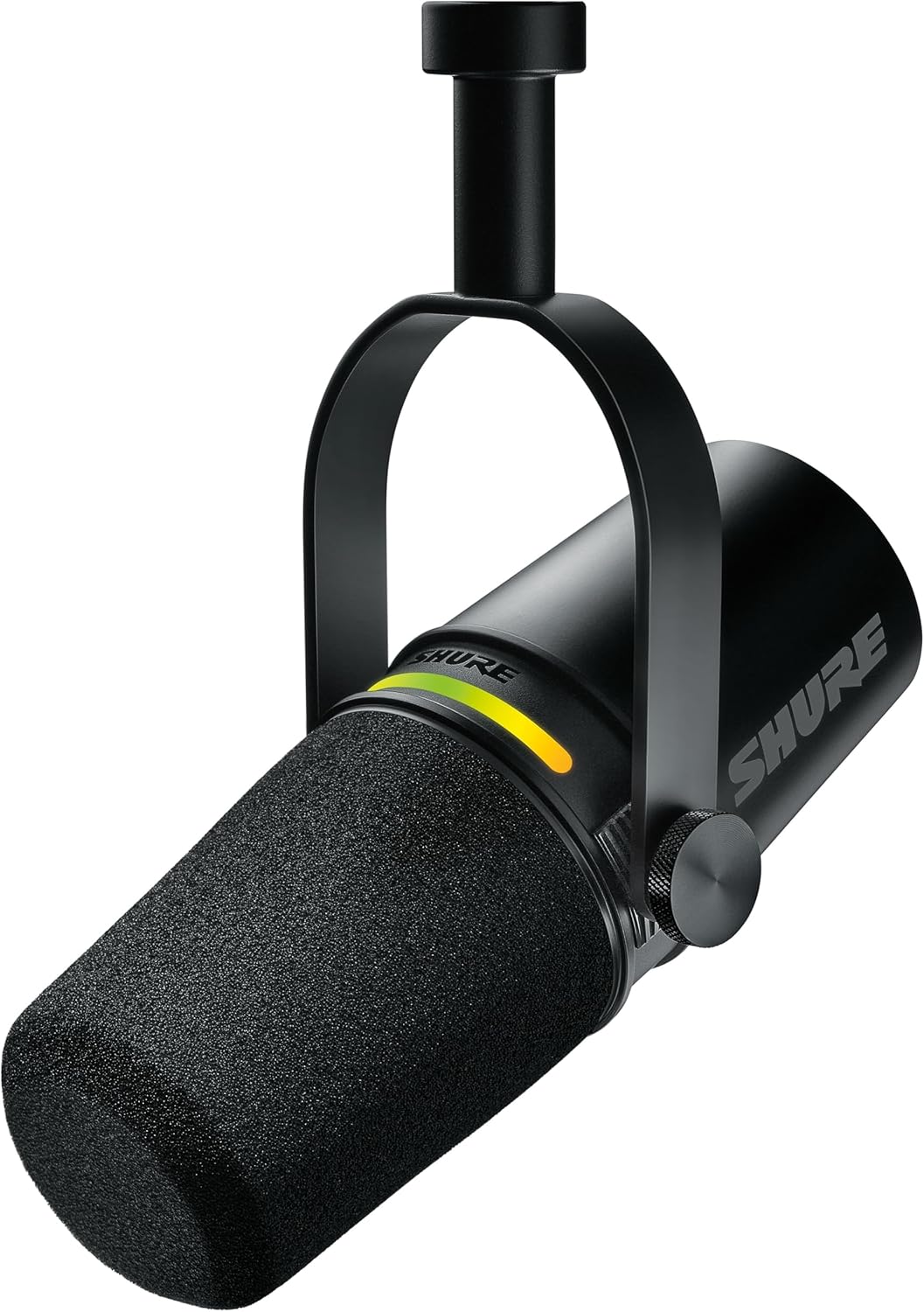 Shure MV7+ Podcast Microphone. Enhanced Audio, LED Touch Panel, USB-C & XLR Outputs, Auto Level Mode, Digital Pop Filter, Reverb Effects,