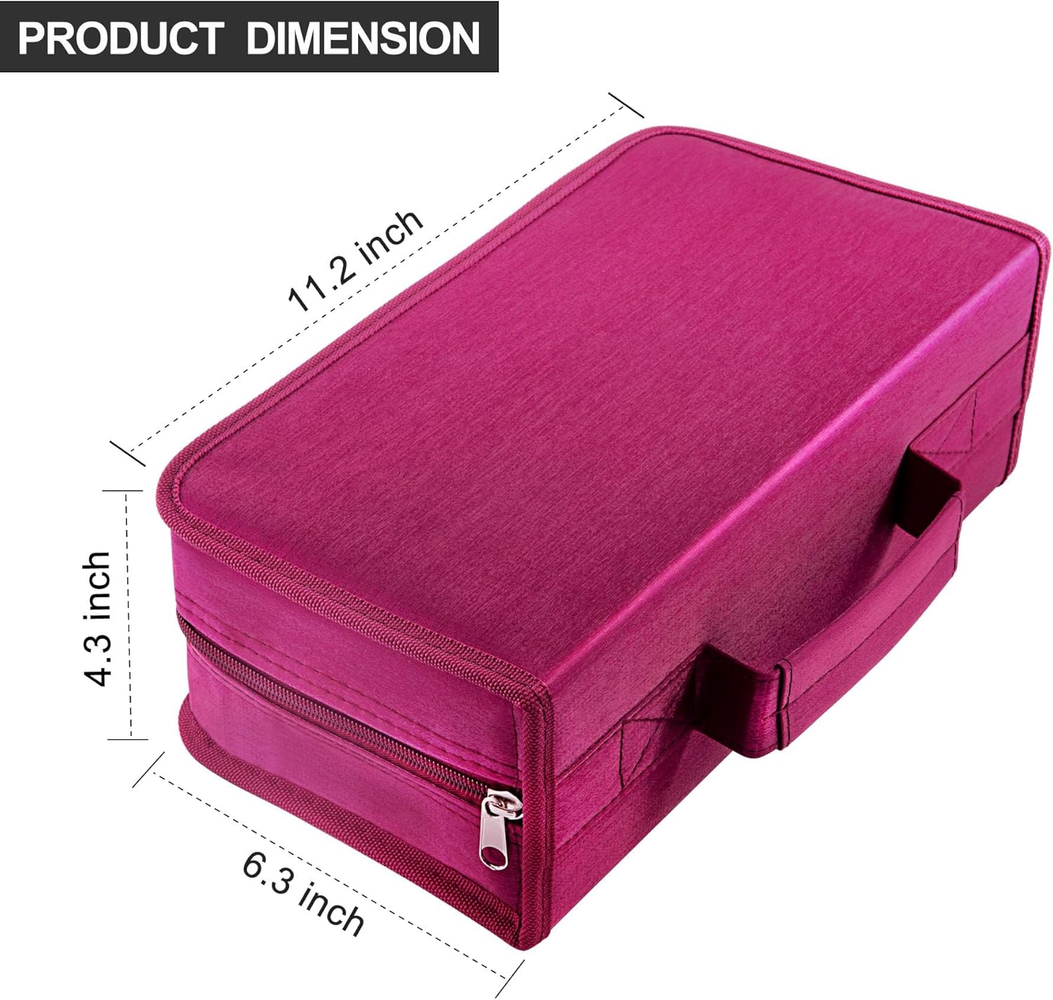 Funda para DVD, capacidad para 128 unidades, para CDDVD, carpeta de almacenamiento, folleto para coche, hogar, oficina y viajes (rosa)
