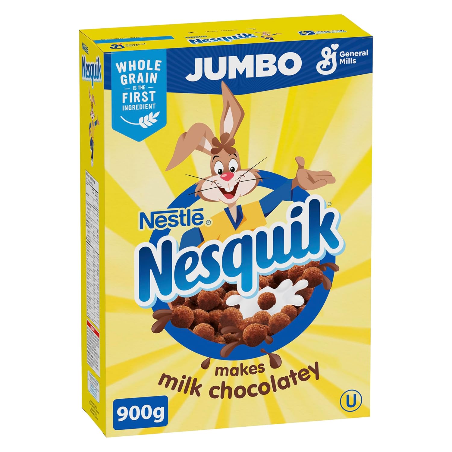 Nesquik Chocolate Cereal Jumbo, 900g32 oz., Importado de Canadá)