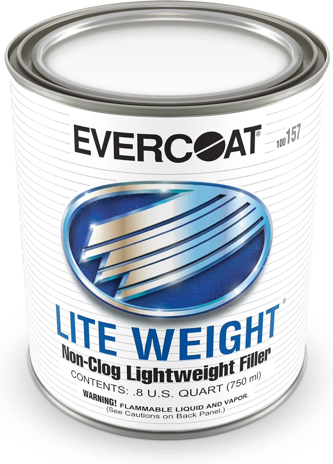 Evercoat Lite Weight Body Filler – Relleno corporal sin obstrucciones para aluminio, fibra de vidrio y más, 32 onzas líquidas