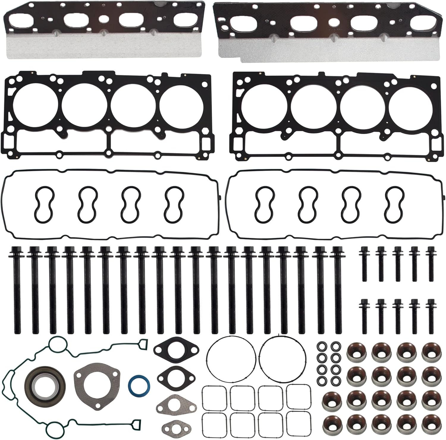 Juego de juntas de cilindro completo con tornillos de cabeza HS26423PT TCS46169 ES72200 compatible con Chrysler 300 Dodge Challenger Charger Durango