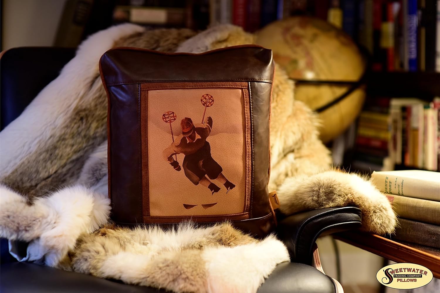Almohadas decorativas artísticas de cuero de lujo, decoración del hogar, almohadas de sofá (moscas de trena)