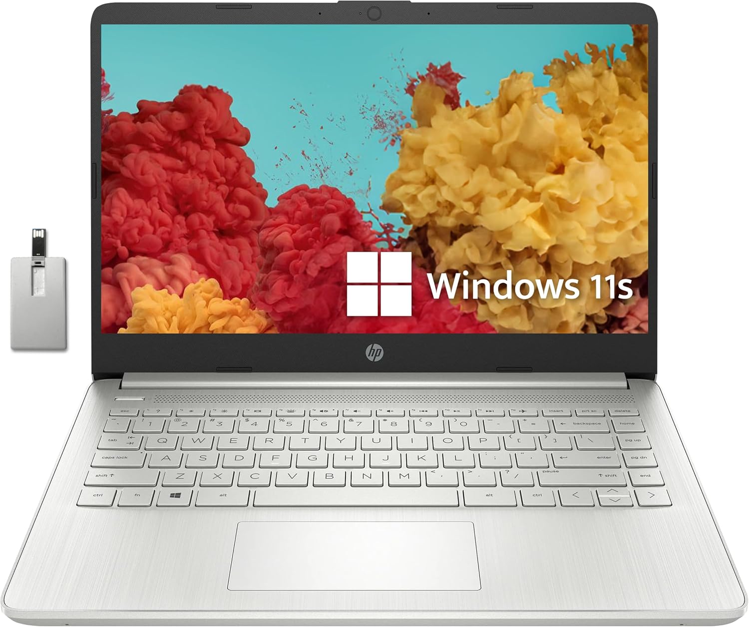 HP Premium Stream – Laptop BrightView HD de 14 pulgadas, Intel Celeron N4120, 4 GB de RAM, 64 GB eMMC, gráficos Intel UHD, cámara web HD, 1 año