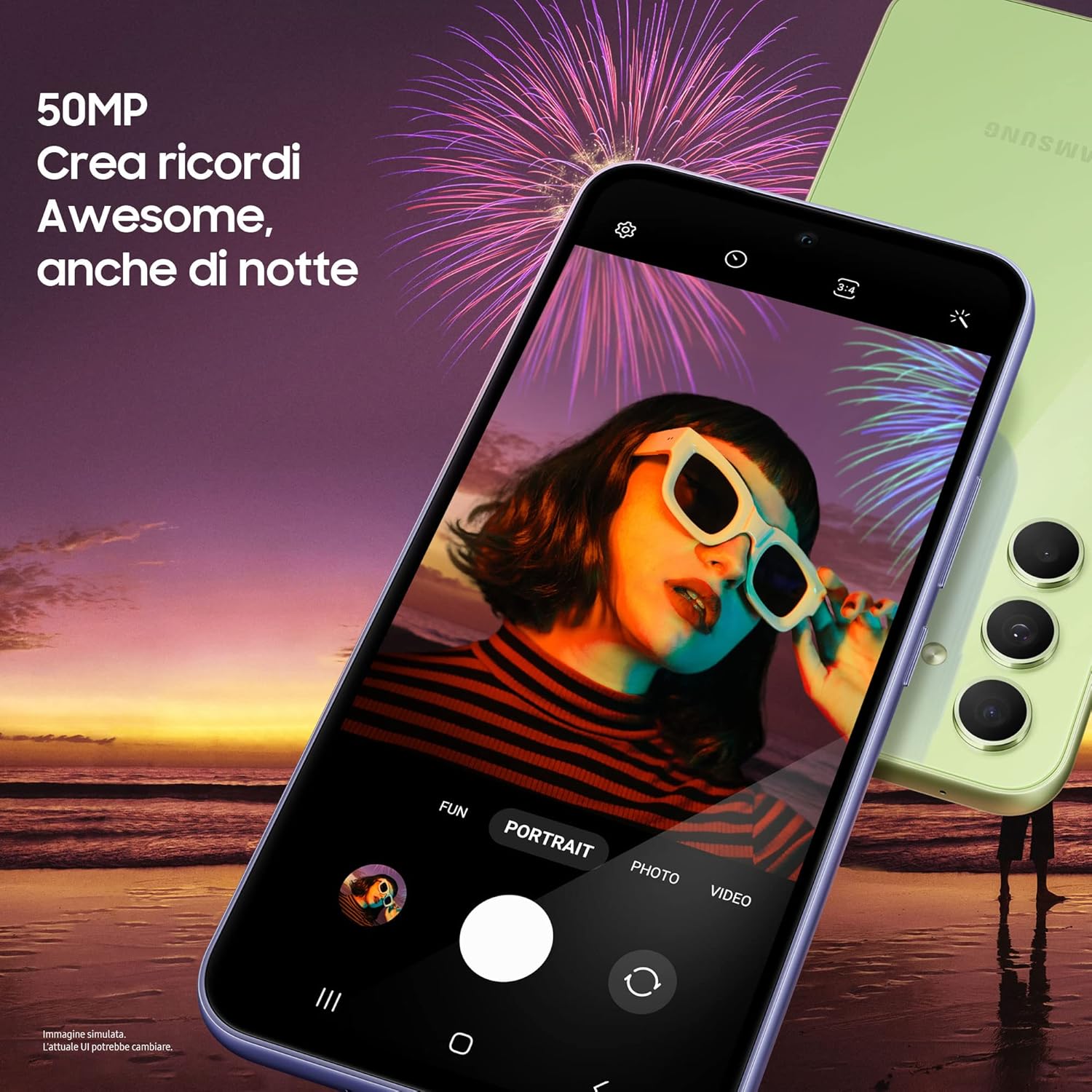 SAMSUNG Galaxy A54 5G SM-A546BDS Dual Hybrid SIM Exyonos 1380 Android Smartphone, pantalla AMOLED dinámica de 6.4 pulgadas, batería de 5000 mAh, 256