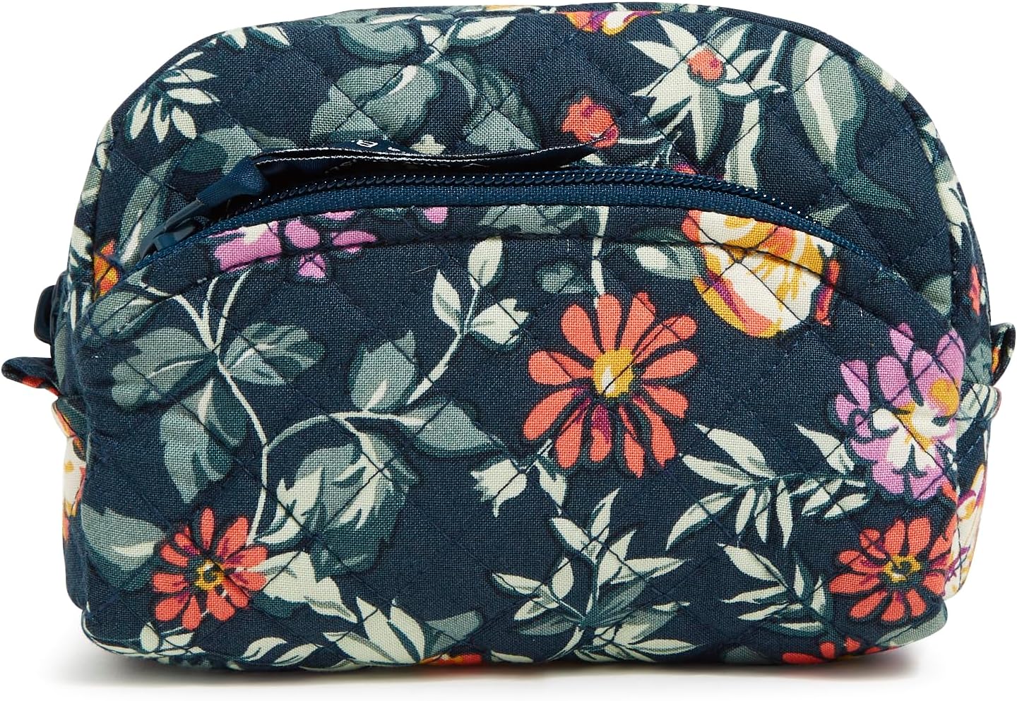 Vera Bradley Mini bolsa organizadora de maquillaje cosmético de algodón para mujer