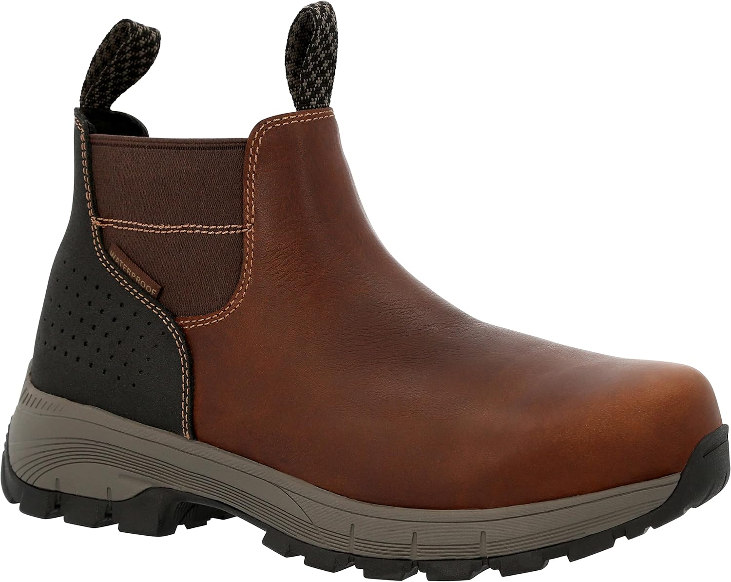 Georgia Boot Eagle Trail Botas de trabajo Chelsea con punta de aleación impermeable