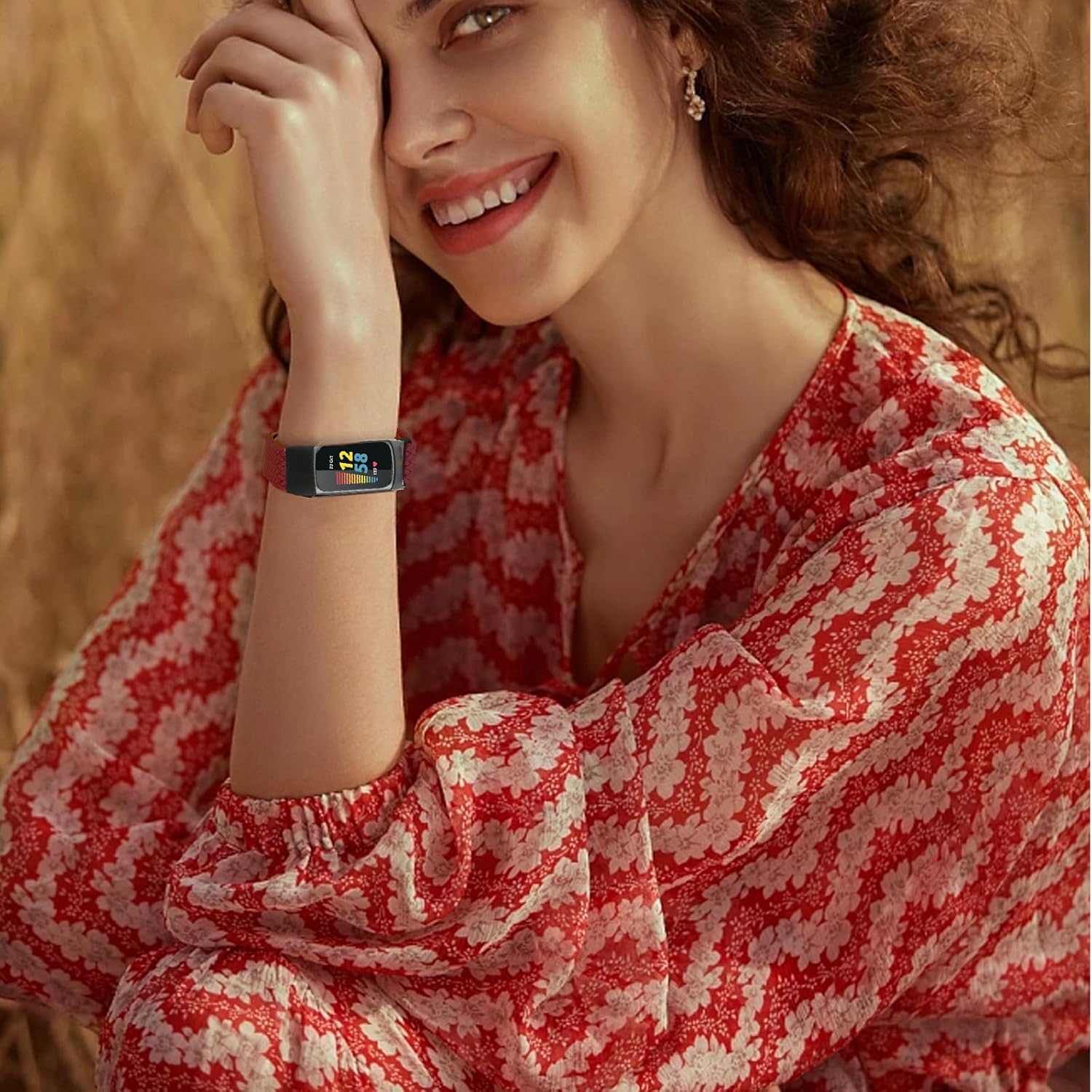 Bandas elásticas trenzadas para Fitbit Charge 5Fitbit Charge 6 para mujeres y hombres, correas elásticas de nailon para Fitbit Charge 5Charge 6