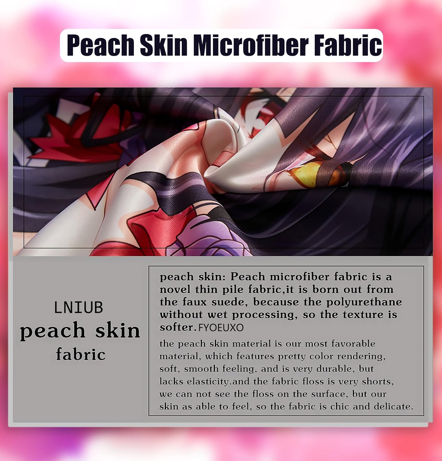 Anime Game Genshin Impact Girl Yae Miko – Funda de almohada corporal para abrazar, doble cara impresa de 59 x 19 pulgadas, funda de almohada