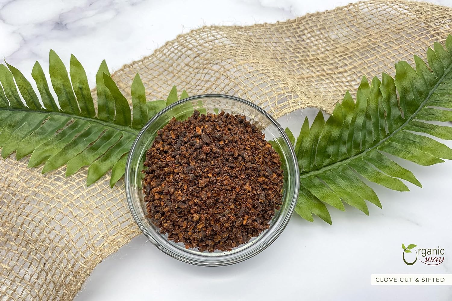 Organic Way Clavos seleccionados a mano cortados y tamizados (Syzygium aromaticum)  Añade sabor y aroma  Certificado orgánico y Kosher  Sin OMG y