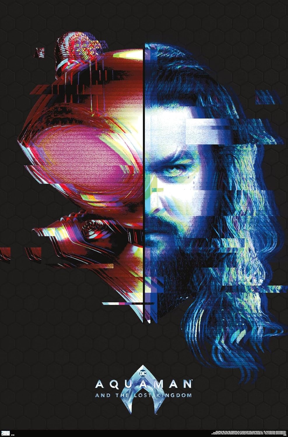 Trends International DC Comics Movie Aquaman y el Reino Perdido – Póster de pared Faceoff, 14.72 x 22.37 pulgadas, versión premium sin marco