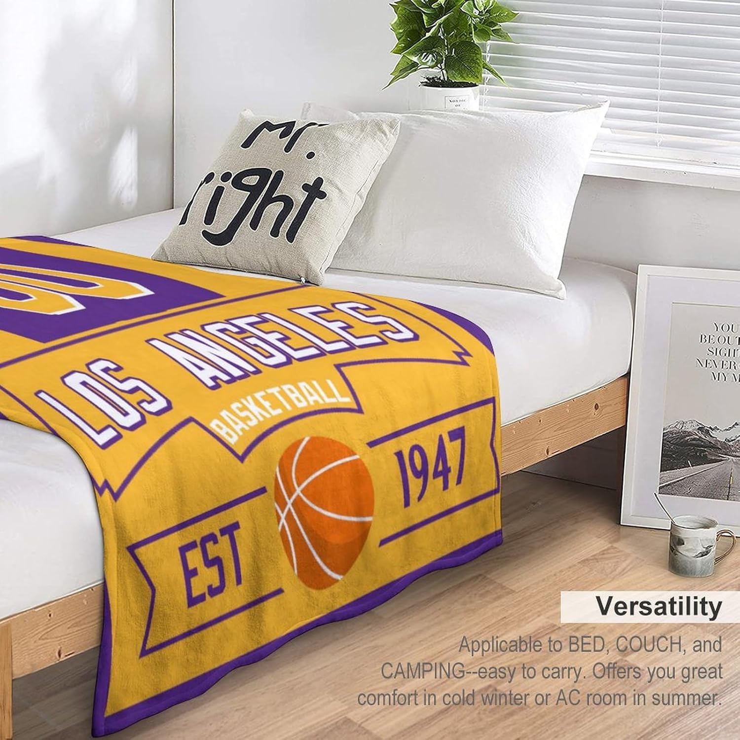 Gyurioh Manta de baloncesto personalizada con número de nombre, acogedora manta de franela para hombres, mujeres, jóvenes, regalos para fanáticos