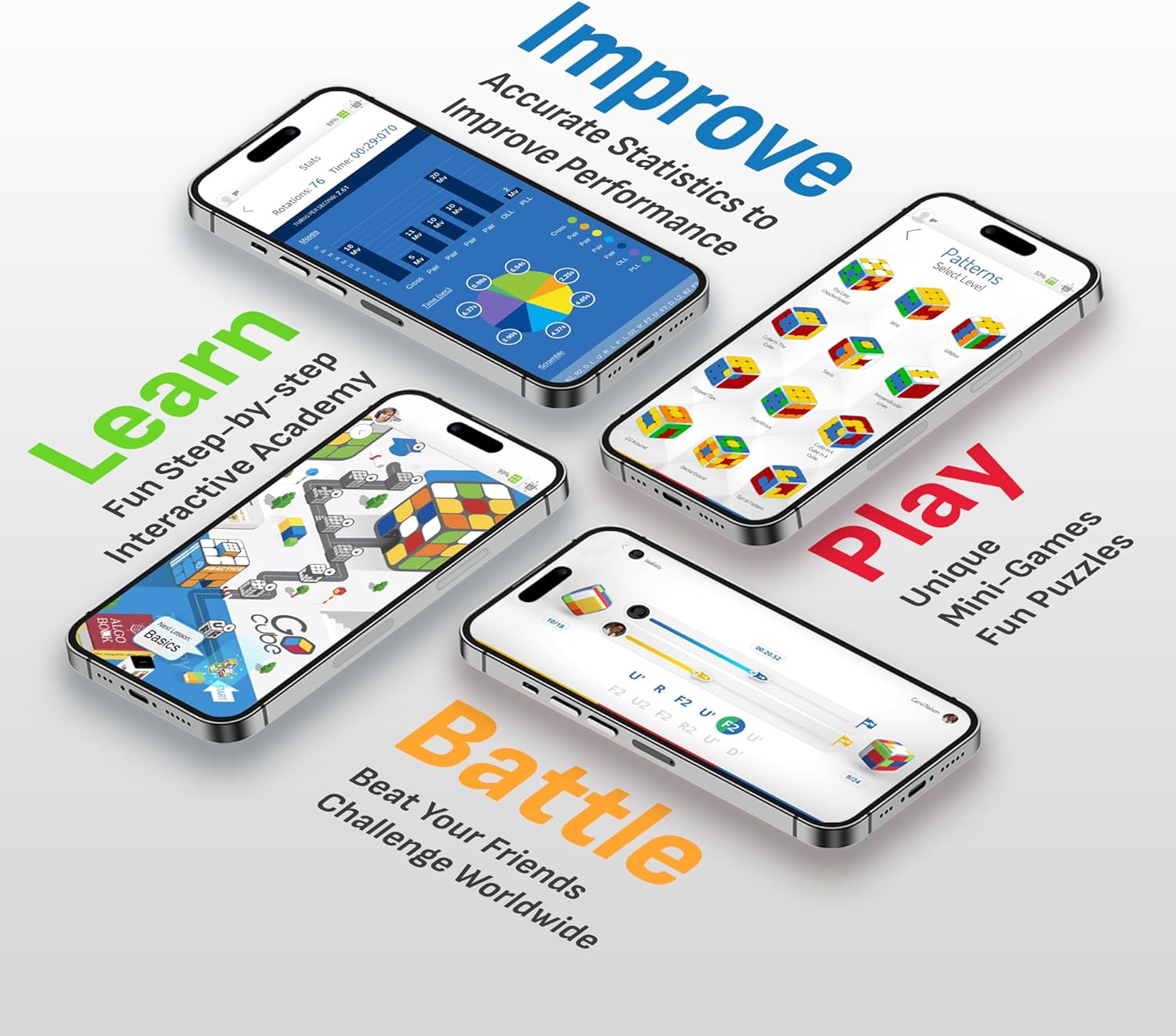 GoCube The Connected Electronic Bluetooth Cube aplicación galardonada habilitada STEM Puzzle para todas las edades - Imagen 5