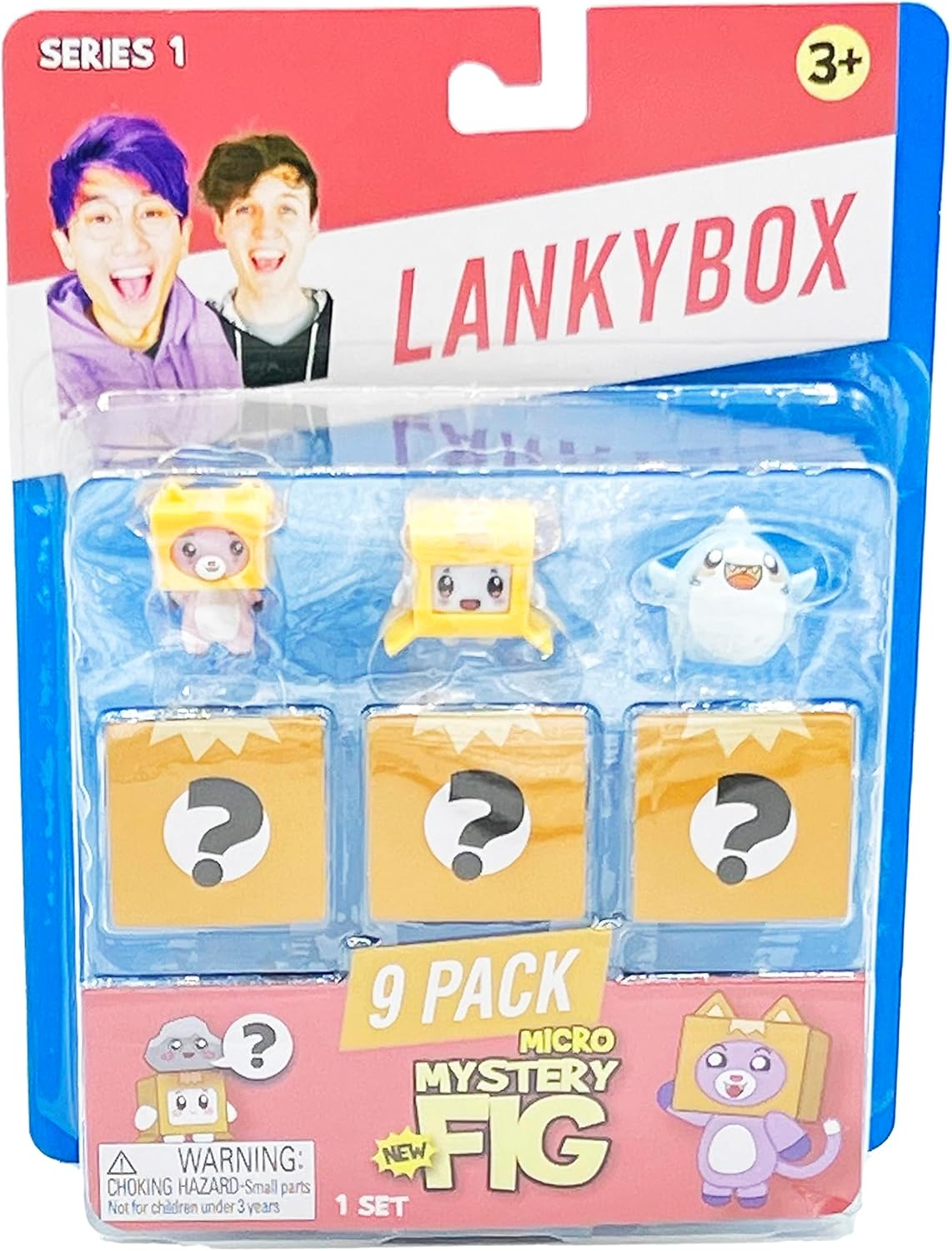 LankyBox Mystery Micro – Paquete de 9 minifiguras coleccionables, ediciones ultra raras, mercancía con licencia oficial