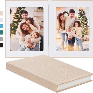 Pssoss Álbum de fotos de 8 x 10 pulgadas con cubierta de lino para escritura, álbum de fotos de 8 x 10 pulgadas, con capacidad para 20 fotos, ideal Pssoss Álbum de fotos de 8 x 10 pulgadas con cubierta de lino para escritura, álbum de fotos de 8 x 10 pulgadas, con capacidad para 20 fotos, ideal