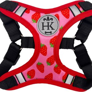 Huxley & Kent Scout LoPro Arnés  Fresa (extra pequeño, 4-8 libras)  Arnés de malla fácil de controlar para perros con tiras reflectantes para Huxley & Kent Scout LoPro Arnés  Fresa (extra pequeño, 4-8 libras)  Arnés de malla fácil de controlar para perros con tiras reflectantes para