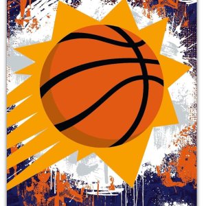 Trends International NBA Phoenix Suns – Póster de pared con logotipo Maximalist 23 con marco magnético Trends International NBA Phoenix Suns – Póster de pared con logotipo Maximalist 23 con marco magnético