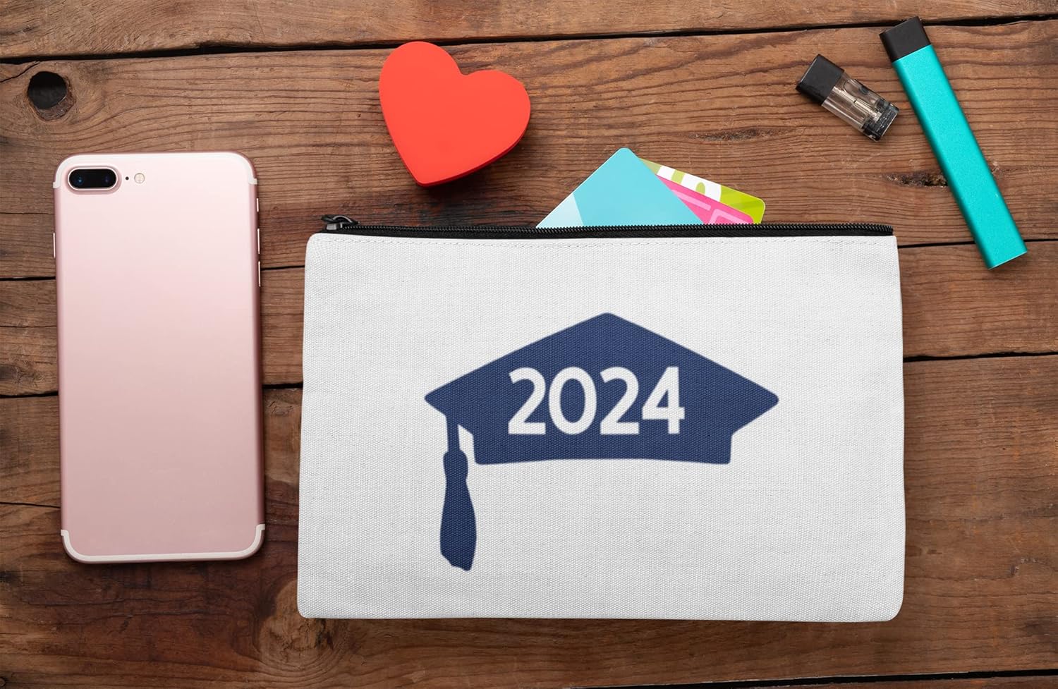 Class Of 2024 Graduation Cap Decal, Graduation T Shirt Transfer, DIY Graduate Shirt Patch, Grad Tshirt Sticker, Vinyl Applique, Pick Size Color,